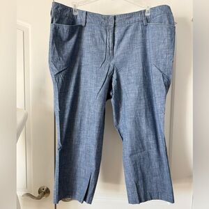 Lands' End mid rise cotton capri pants